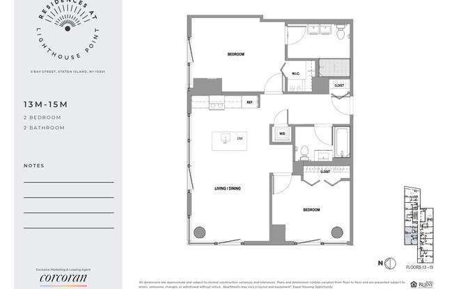 2 beds, 2 baths, $4,285, Unit 12MM