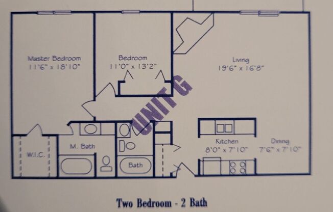 2 beds, 2 baths, 1,029 sqft, $1,169, Unit 1901-035