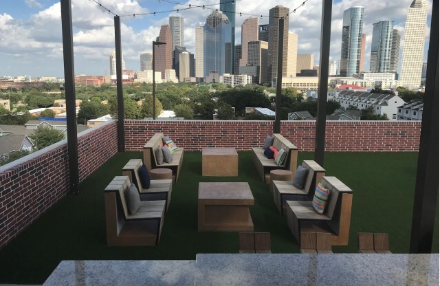 Rooftop Lounge Area at Tinsley on the Park | Luxury Apartments Houston