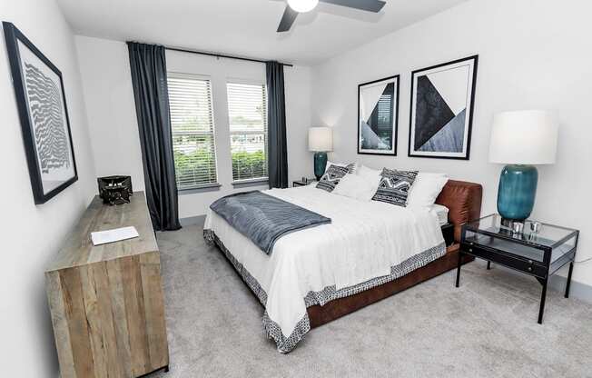 our apartments offer a bedroom with a king sized bed
