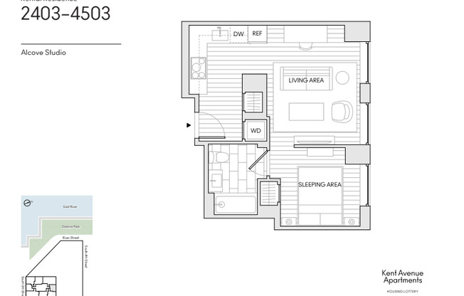 Studio, 1 bath, $2,832, Unit 2403