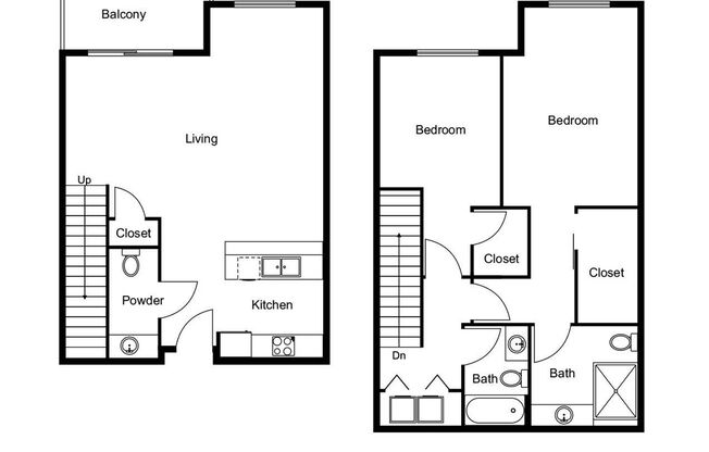 2 beds, 2.5 baths, 1,332 sqft, $2,105, Unit 4888-323