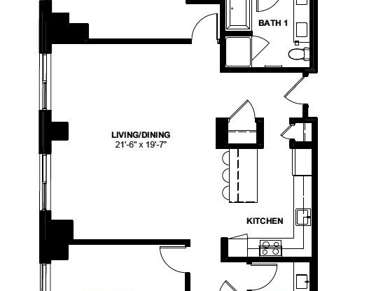 2 beds, 2 baths, 1,375 sqft, $6,900, Unit PH 1124