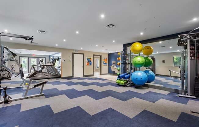 Gym at Elme Bethesda, Bethesda Maryland