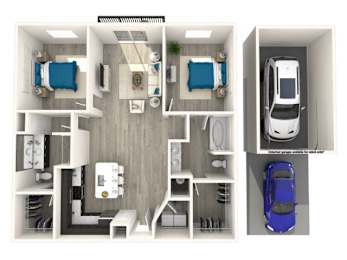 2 beds, 2 baths, 1,177 sqft, $2,349