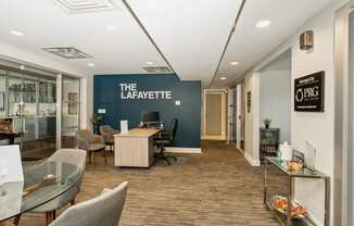 The Lafayette Lobby at The Lafayette Apartments, Colonial Place, Norfolk
