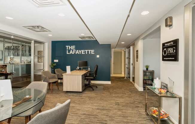 The Lafayette Lobby at The Lafayette Apartments, Colonial Place, Norfolk