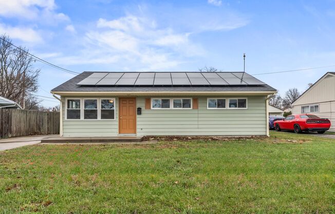 3-Bedroom Rental Home with Solar Panels