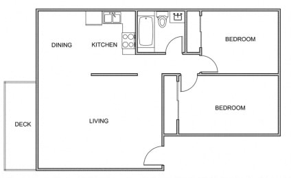 2 beds, 1 bath, 900 sqft, $1,549