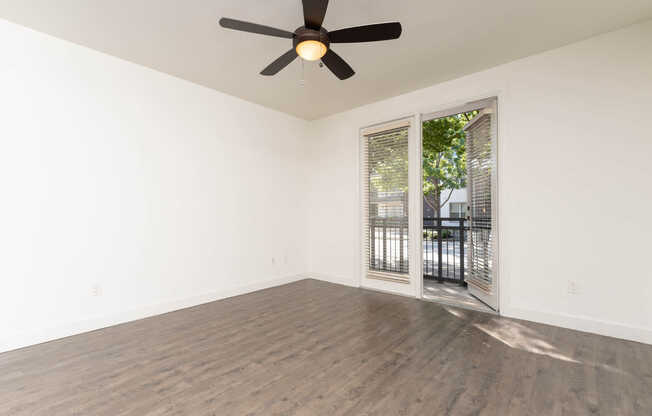 Living Room with Patio and Hard Surface Flooring