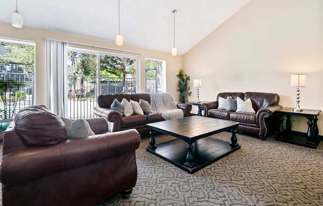 Hunt Club clubhouse lounge seating