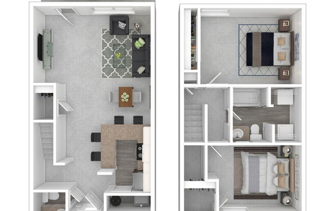 2 beds, 1.5 baths, 1,100 sqft, $1,419