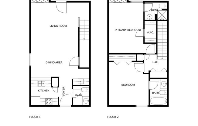 2 beds, 2.5 baths, 1,300 sqft, $1,095, Unit Apt. 1