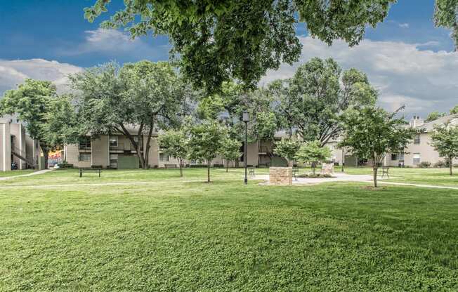 Lush Green Outdoor Spaces at Abbey Glenn Apartments, Waco, 76706