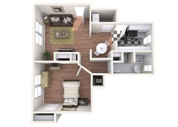 1 bed, 1 bath, 820 sqft, $1,991