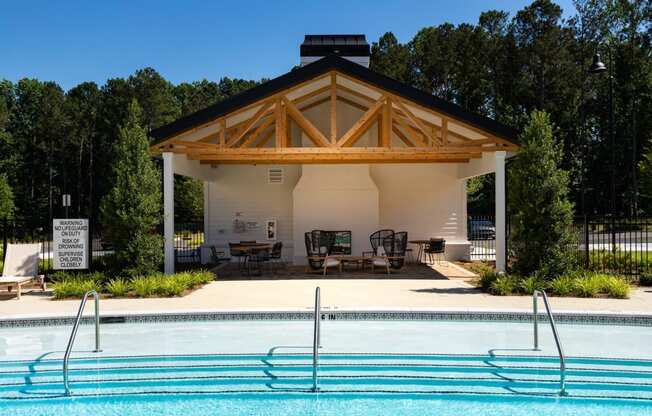 Pool And Cabana at The Quincy Apartments, Acworth, Georgia
