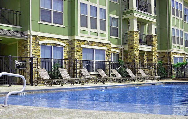 outdoor swimming pool at apartments 