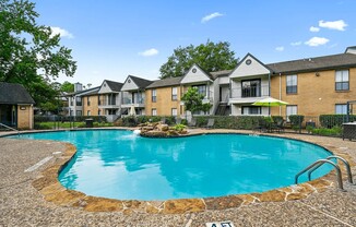 Welcome to Elm Creek Apartments, where leisure meets luxury. Enjoy our stunning pool surrounded by lush landscaping and modern architecture. Your ideal home awaits in this vibrant community. Schedule a tour today and make Elm Creek your new haven!