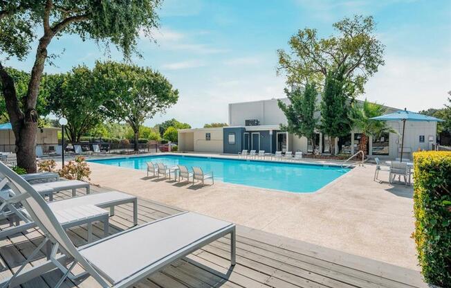 View of La Silva Pool and Sundeck showing lounge chairs
