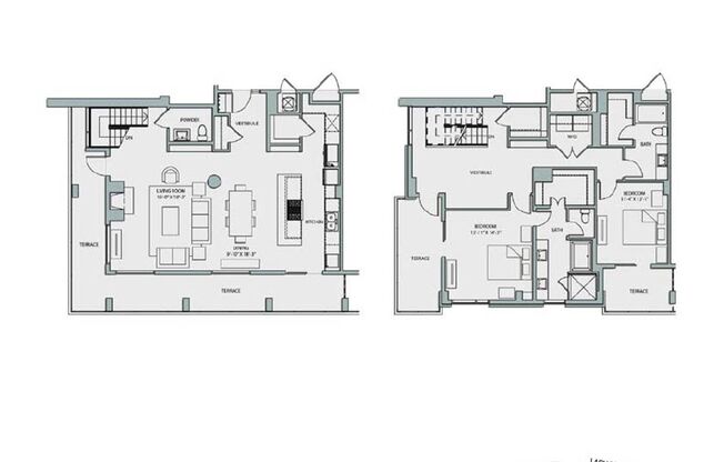 2 beds, 2.5 baths, 2,196 sqft, $8,732, Unit 1921