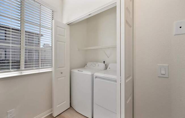 Laundry room at The Missions at Rio Vista Apartments