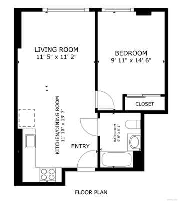 1 bed, 1 bath, 600 sqft, $2,700, Unit 6J