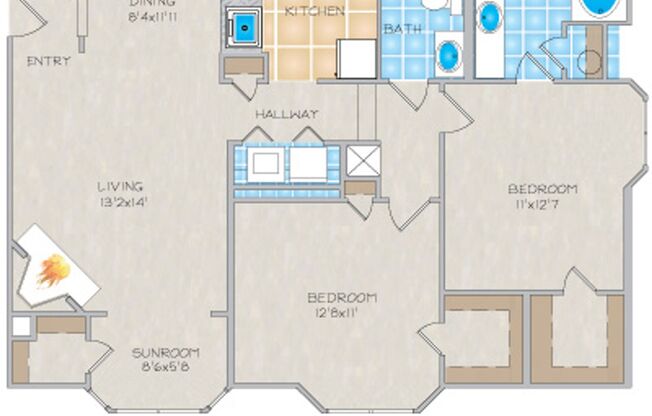 2 beds, 2 baths, 1,100 sqft, $1,650, Unit X270