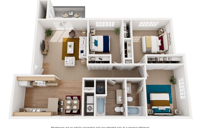 3 beds, 2 baths, 1,200 sqft, $1,585, Unit 009