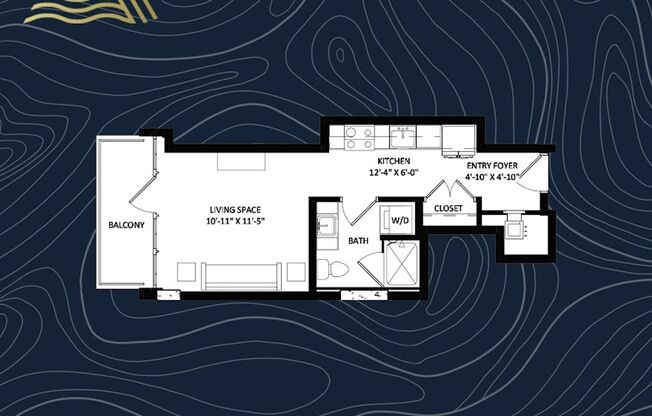 Studio, 1 bath, 391 sqft, $1,730, Unit #804