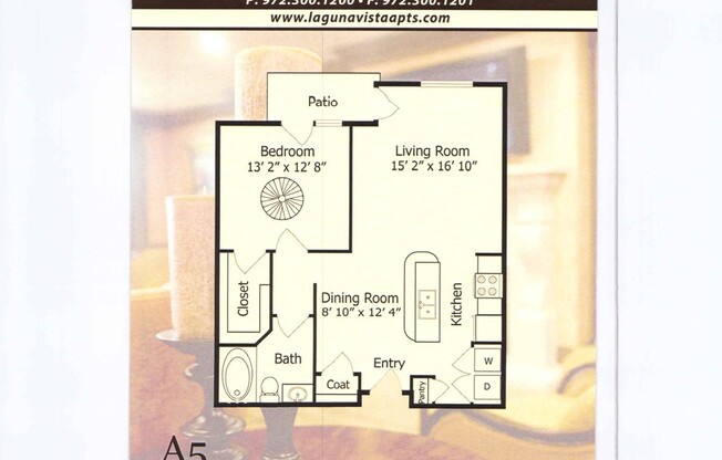 1 bed, 1 bath, 897 sqft, $1,537