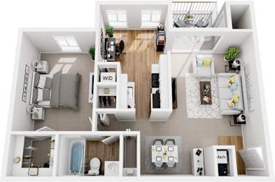 1 bed, 1 bath, 750 sqft, $2,060