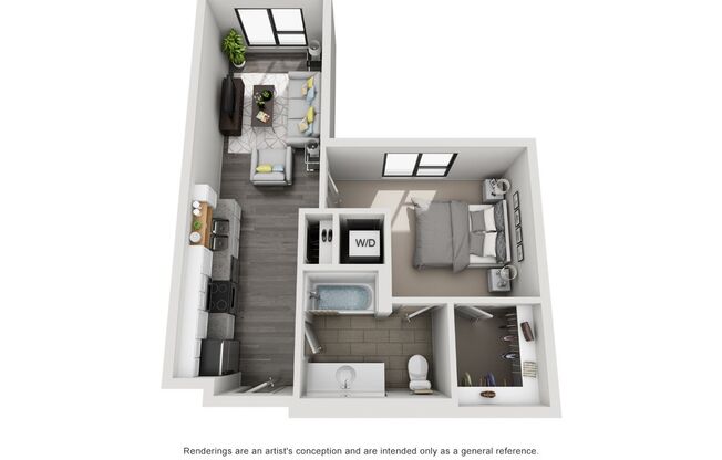 Studio, 1 bath, 567 sqft, $1,012, Unit 521