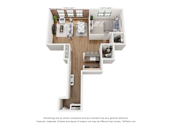 1 bed, 1 bath, 902 sqft, $1,160