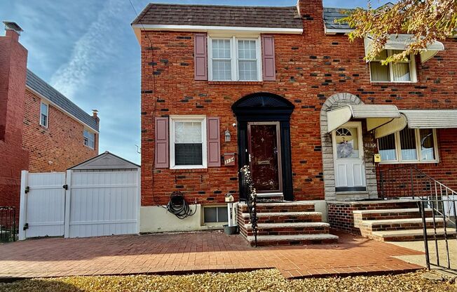 RARELY Offered PACKER PARK 3 Bedroom/2 Bath CORNER HOUSE w/ Central AC-Finished Basement-WASHER/DRYER-Yard & Deck w/ OFF-STREET PARKING.