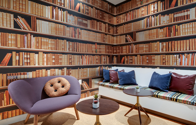 Enjoy a book in our gorgeous library nook