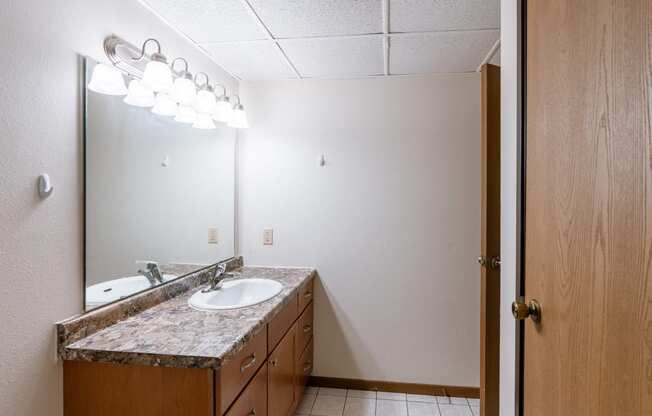 a bathroom with a sink at France, Fargo, 58103