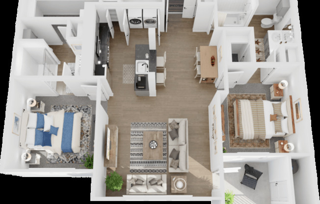 2 beds, 1 bath, 1,087 sqft, $1,330
