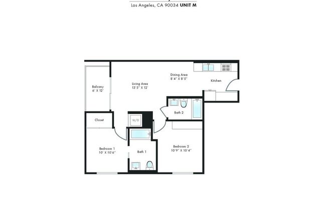 2 beds, 2 baths, 835 sqft, $4,700, Unit 533