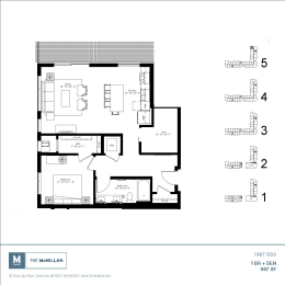 1 bed, 1 bath, 987 sqft, $2,355