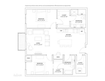 2 beds, 2 baths, 1,189 sqft, $2,890