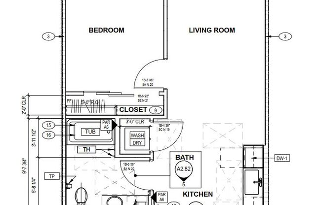 1 bed, 1 bath, 653 sqft, $1,490, Unit #203