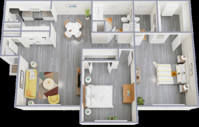 2 beds, 1.5 baths, 1,024 sqft, $1,228