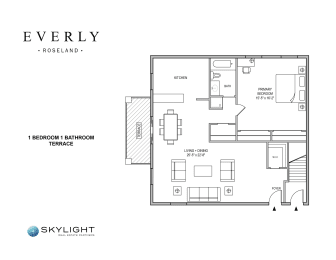 1 bed, 1 bath, 950 sqft, $2,558