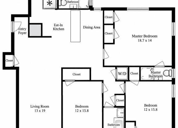 4 beds, 3 baths, 1,800 sqft, $12,500, Unit 12F
