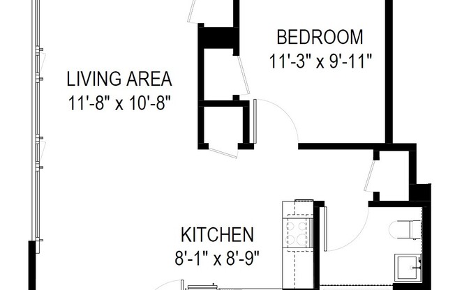 1 bed, 1 bath, $3,899, Unit 578