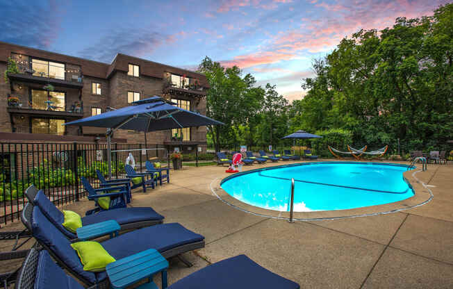 Laurel West End Apartments in Golden Valley, MN photo of resort-style pool
