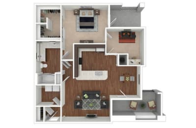 1 bed, 1 bath, 1,045 sqft, $1,874