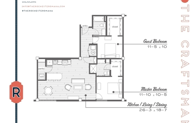2 beds, 2 baths, 1,116 sqft, $1,650, Unit 205