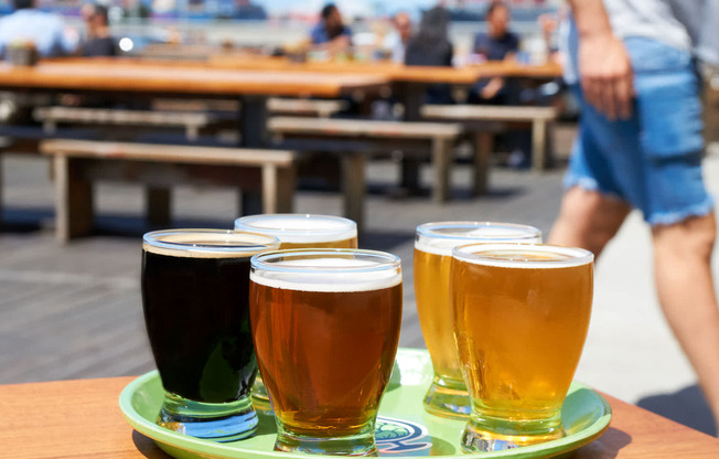 Catch a flight of beer at one of the local breweries.