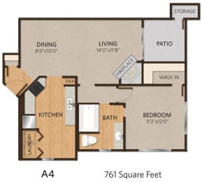 1 bed, 1 bath, $1,336